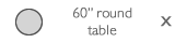 60 inch round table