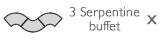 3 serptentine buffet