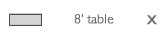 8 ft. round table