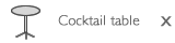 Cocktail table