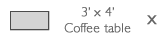 3'x4' coffee table